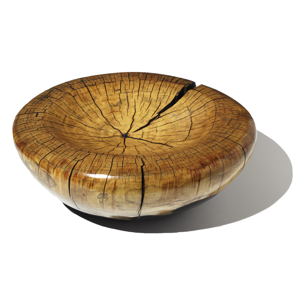 Pollock Bowl - Natural And Ebony Cottonwood